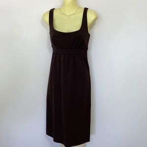 Diane Von Furstenberg Dress Cocoa Empire “Darly” Dress Excellent Sz Small